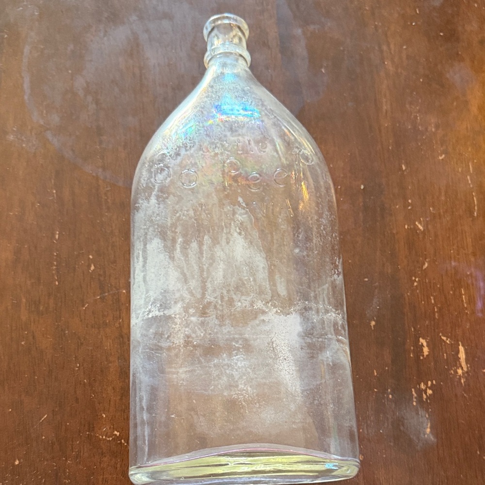 Clear Glass Decorative Little Bo Peep bottle
